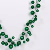 Farrisilk 10' Emerald Candy Apple Ball Garland