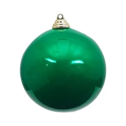 Farrisilk Emerald Green Candy Apple Ball Ornament, 6"