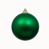 Farrisilk Emerald Green Matte Ball Ornament, 6"