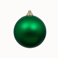 Farrisilk Emerald Green Matte Ball Ornament, 4"