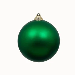 Farrisilk Emerald Green Matte Ball Ornament, 8"