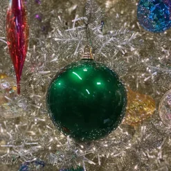 Farrisilk Emerald Green Shiny Ball Ornament, 6"