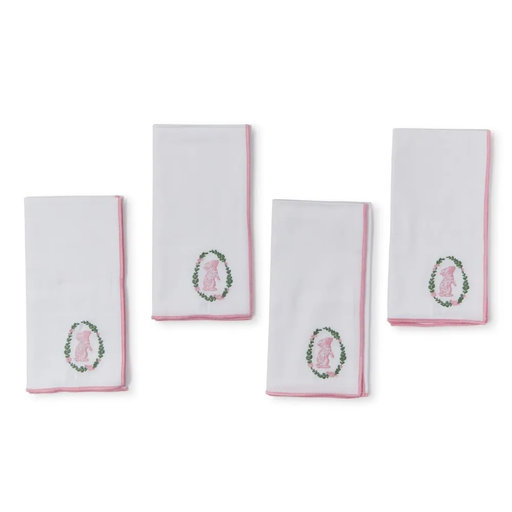 Two's Company Enchanted Bunny Napkin Set