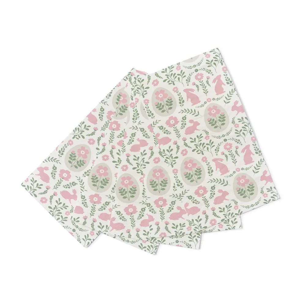 Two's Company Enchanted Easter Dinner Napkin Set