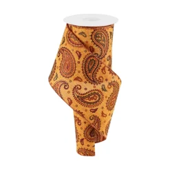 Craig Bachman Fall Paisley Ribbon, 4" X 10YD
