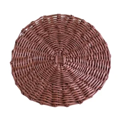 Beatriz Ball Faux Wicker Placemats, Brown