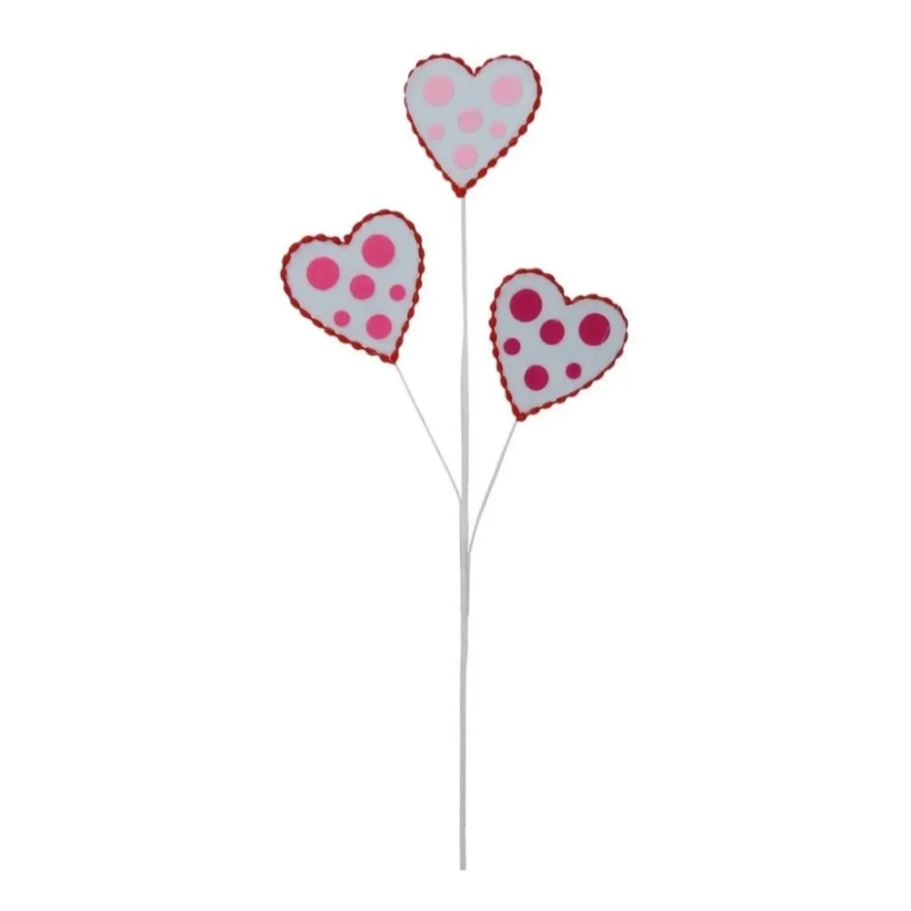 Craig Bachman Felt Polkadot Heart Spray, 24.5"