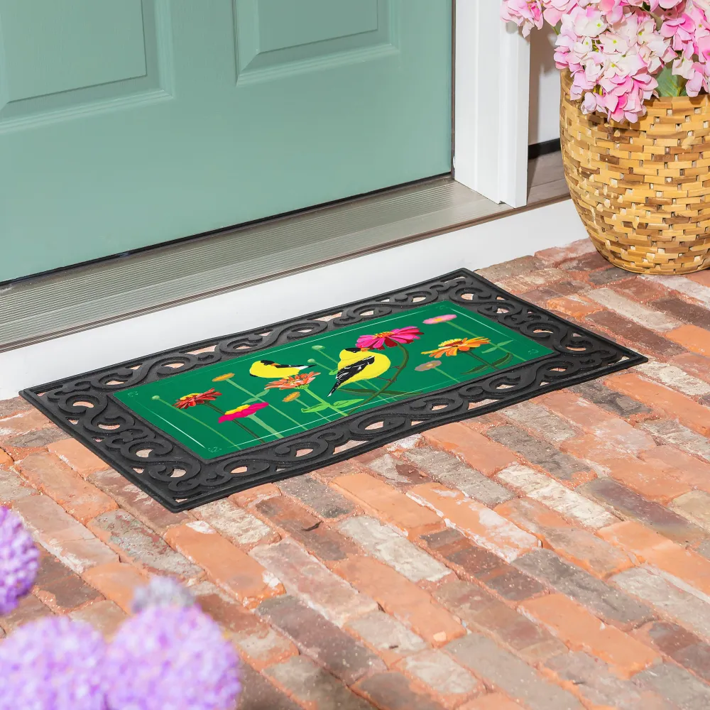 Evergreen Finches and Flowers Sassafras Switch Mat