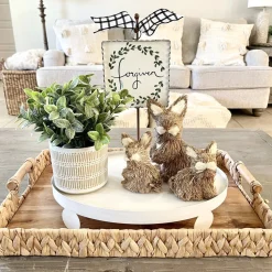 The Round Top Collection Finial Tray, White