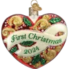 Old World Christmas First Christmas Heart Ornament