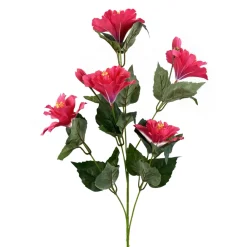 Liberty Floral Five Bloom Hibiscus Spray, Pink