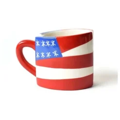 Happy Everything Flag Shaped Mug by !