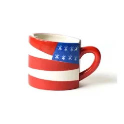Happy Everything Flag Shaped Mug by !