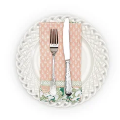 Two's Company Fleurette Napkins, Set of 4