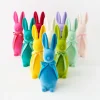 180 Degrees Flocked Button Nose Bunny Figurine, 16"