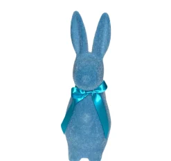 180 Degrees Flocked Button Nose Bunny Figurine, 16