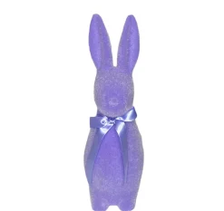 180 Degrees Flocked Button Nose Bunny Figurine, 16