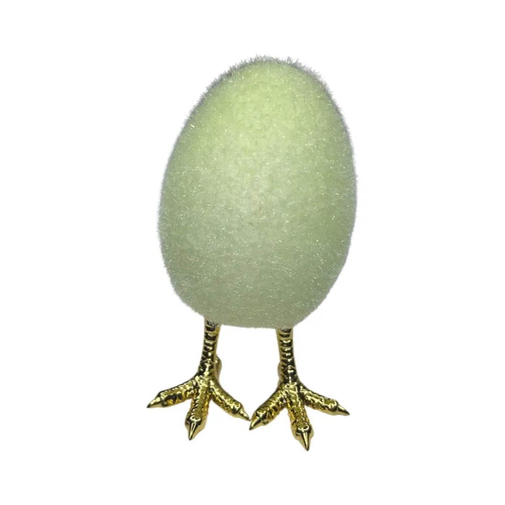 180 Degrees Flocked Egg with Feet