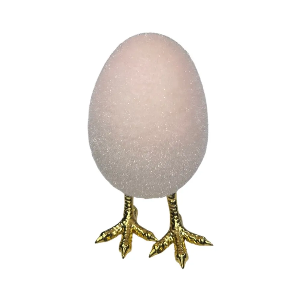 180 Degrees Flocked Egg with Feet