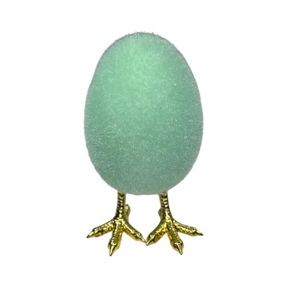 180 Degrees Flocked Egg with Feet