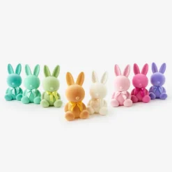 180 Degrees Flocked Sitting Bunny, Large