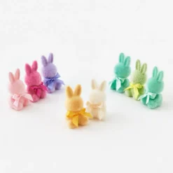 180 Degrees Flocked Sitting Bunny, Mini