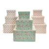 Two's Company Floral Block Print Nesting Boxes