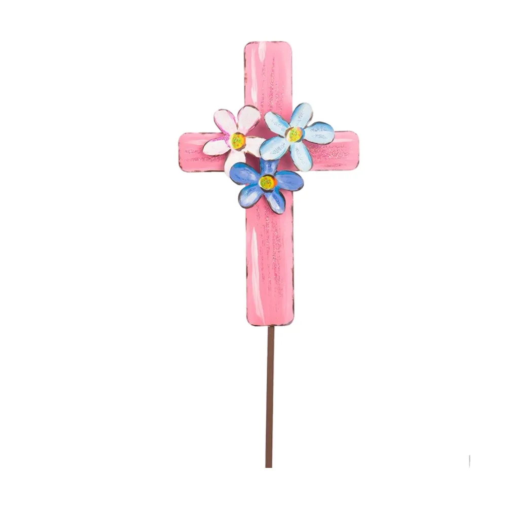 The Round Top Collection Floral Cross