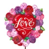 The Round Top Collection Floral “Love” Heart