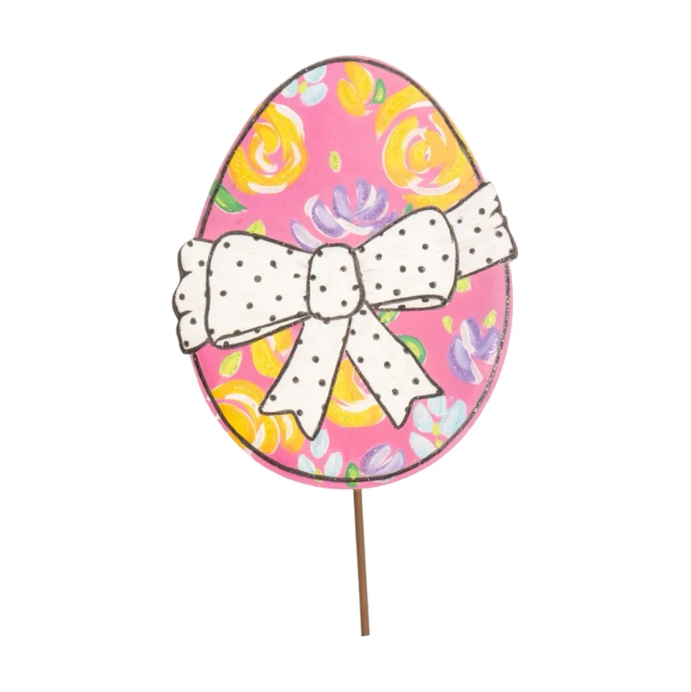 The Round Top Collection Floral Polka Dot Egg