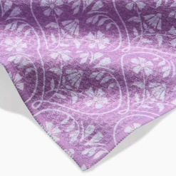 Geometry Floral Vine Hearts Bar Towel