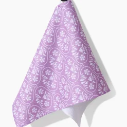 Geometry Floral Vine Hearts Bar Towel