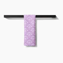 Geometry Floral Vine Hearts Bar Towel