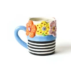 Happy Everything Flowers Shaped Mug by !