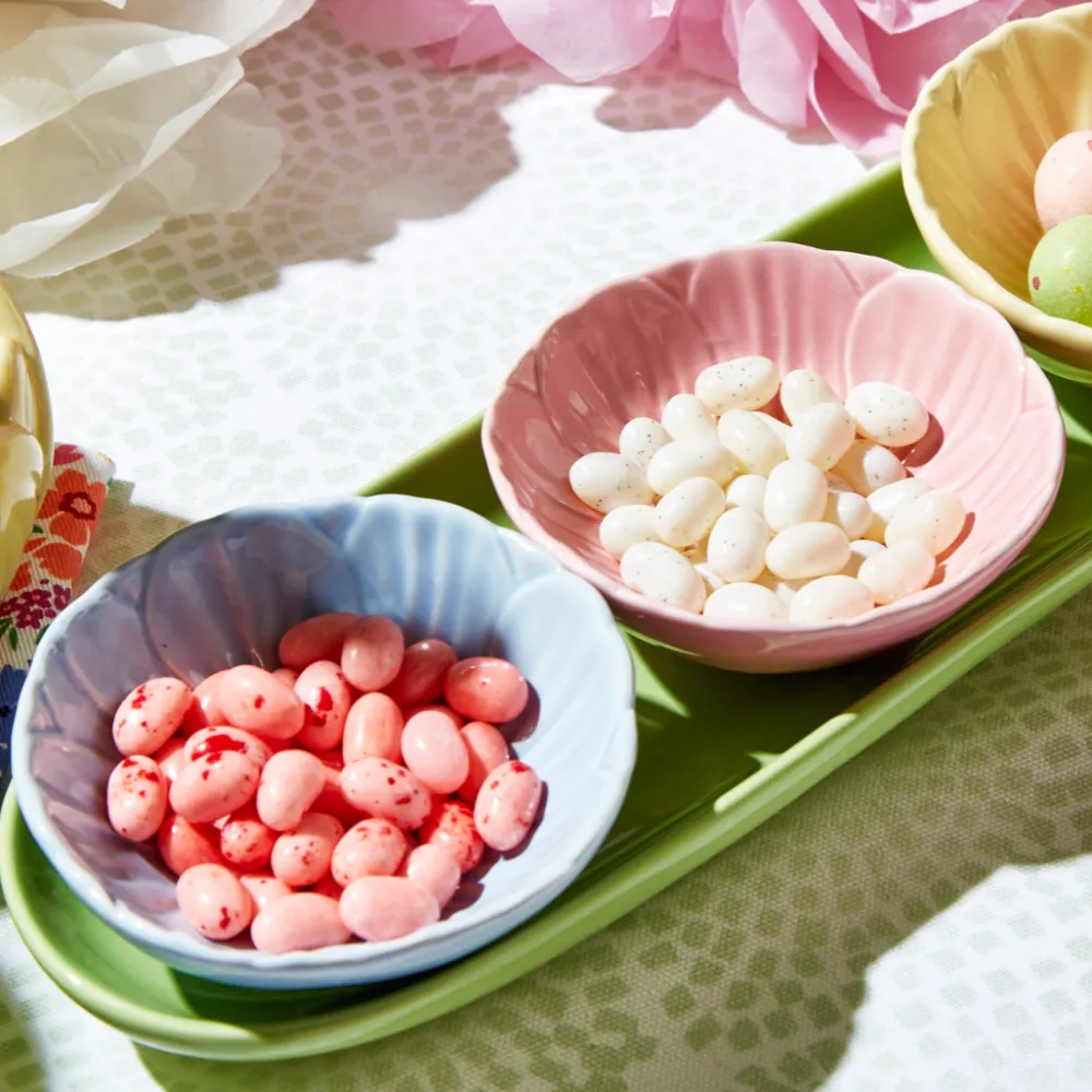 Two's Company Flower Tidbit Bowls with Tray
