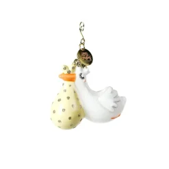 Happy Everything Flying Stork Shaped Ornament