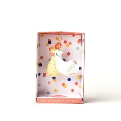 Happy Everything Flying Stork Shaped Ornament