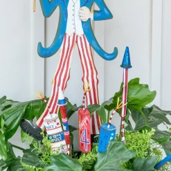 The Round Top Collection Fourth of July Frenzy Stake