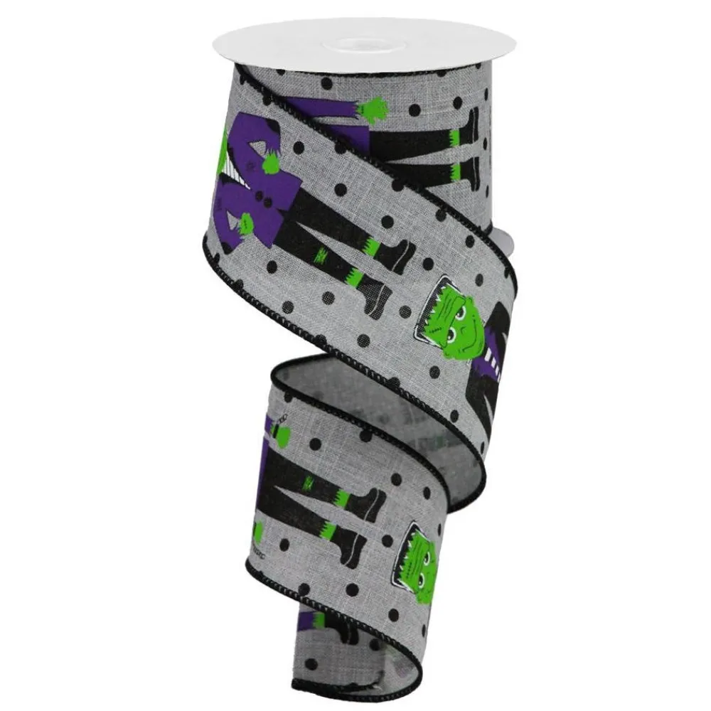 Craig Bachman Frankenstein Polka Dot Ribbon, 2.5" X 10YD