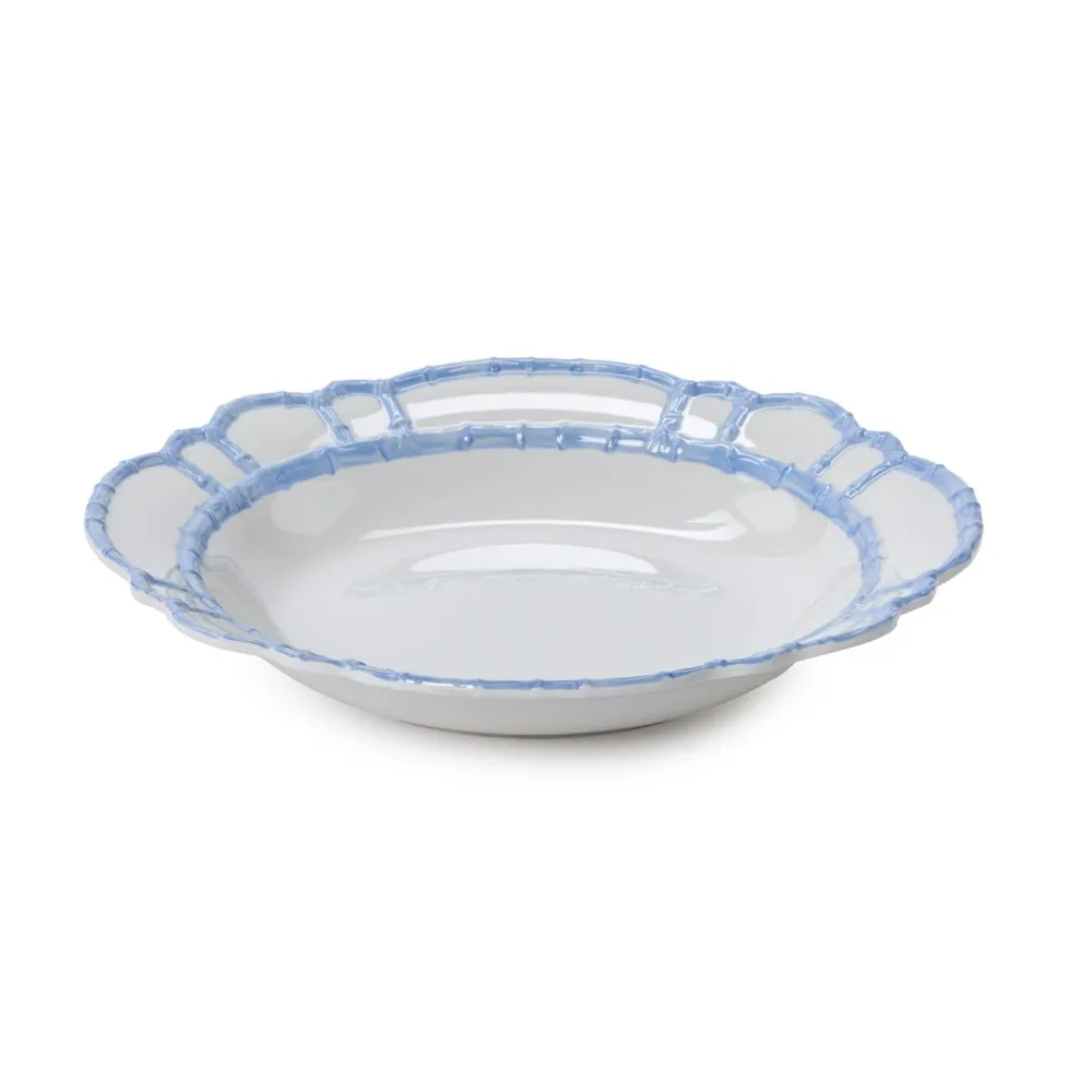 Two's Company French Blue Bamboo Bowl