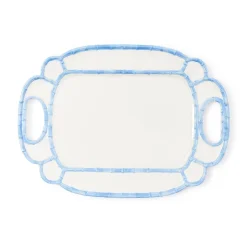 Two's Company French Blue Bamboo Platter