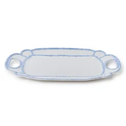 Two's Company French Blue Bamboo Platter
