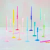 Glitterville Frosted Taper Candle Holder by