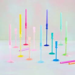 Glitterville Frosted Taper Candle Holder by