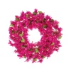 Regency Fuchsia Bougainvillea Wreath, 22"