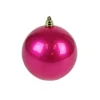 Farrisilk Fuchsia Candy Apple Ball Ornament, 6"