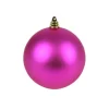 Farrisilk Fuchsia Matte Ball Ornament, 4"