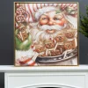 Farrisilk Gingerbread Santa by Celia Meadors, Large