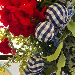 Liberty Floral Gingham Ball Pick
