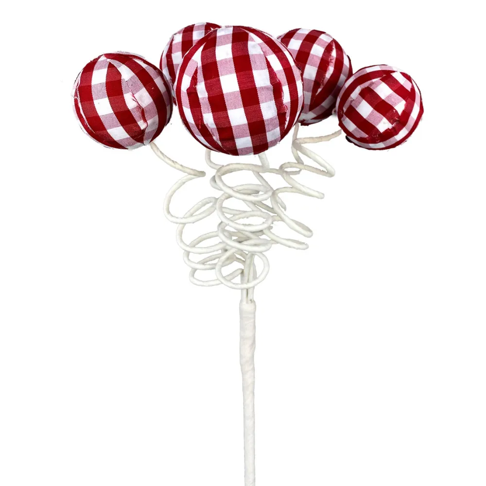 Liberty Floral Gingham Ball Pick